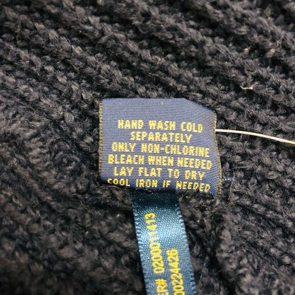 Polo Ralph Lauren Women’s M Rib Knit Cotton Crewneck Sweaters Navy - Picture 4 of 8